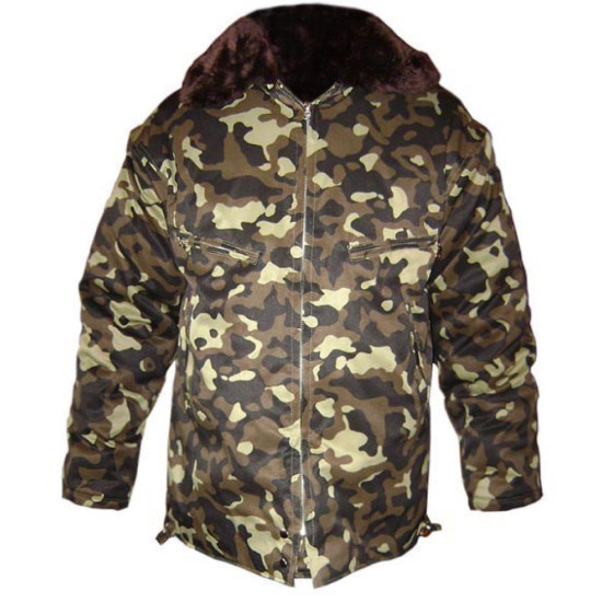 Chaqueta cálida CAMO con piel Chaqueta táctica de invierno