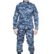 Tuta mimetica blu digitale Airsoft Uniform Tactical ACU Tipo urbano Tuta mimetica resistente all'usura
