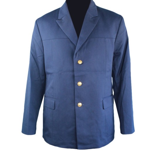 Blaue Jacke des Offiziers der Roten Armee Sowjetische Kleidung des Zweiten Weltkriegs