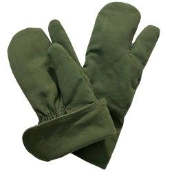 Soviet Union green mittens Red army mittens Warm winter mittens Military surplus gloves USSR woolen gloves