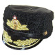 Chapeau d'amiral soviétique Chapeau Papakha d'hiver de la flotte de la marine Chapeau en cuir d'animal URSS