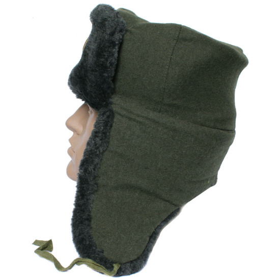 ソビエト軍の国境警備隊の羊の毛皮のウシャンカ帽子