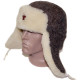 Sombrero de invierno del ejército rojo militar ushanka de lana soviética con piel blanca