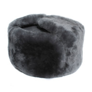 Sombrero de piel gris Oficiales soviéticos Ejército rojo Sombrero ushanka de invierno con orejeras