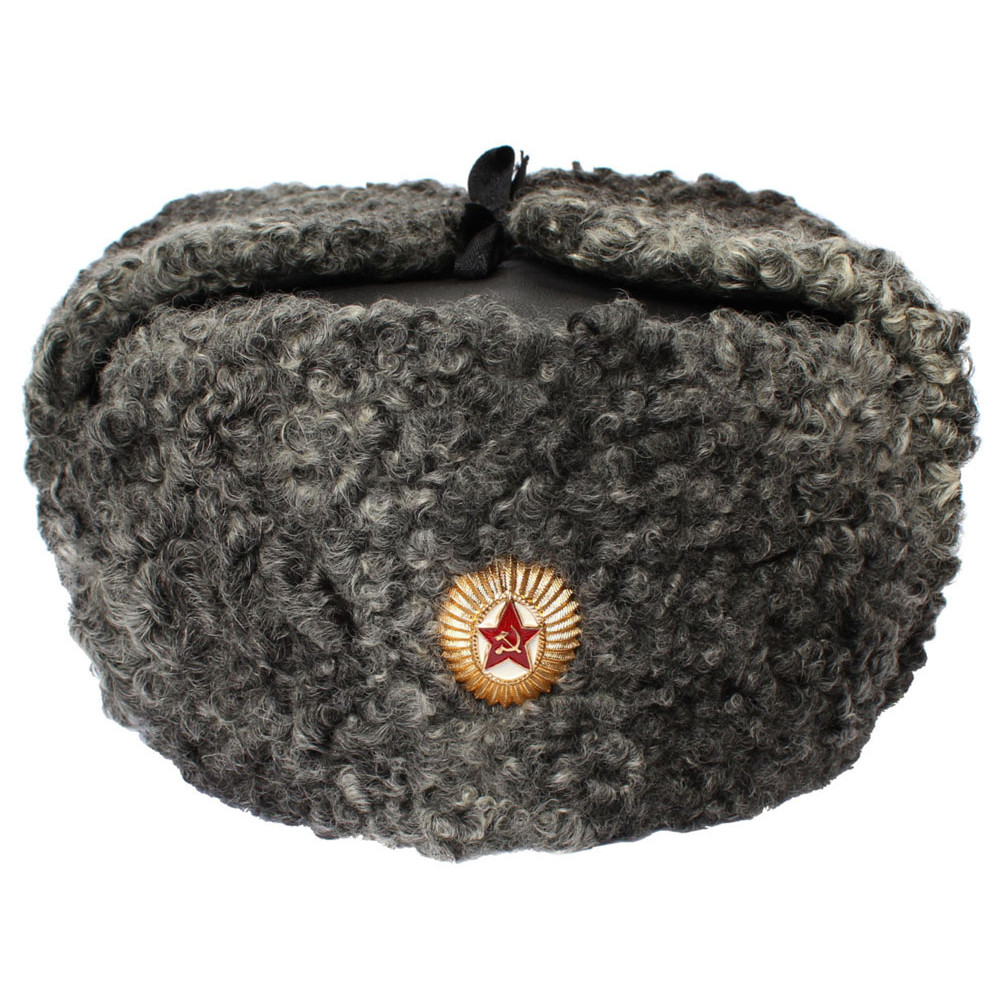 Ushanka Sovietica Originale In Vera Pelle Di Montone – Cappello Pilota Caldo Con Paraorecchie, Taglia L (58/59)