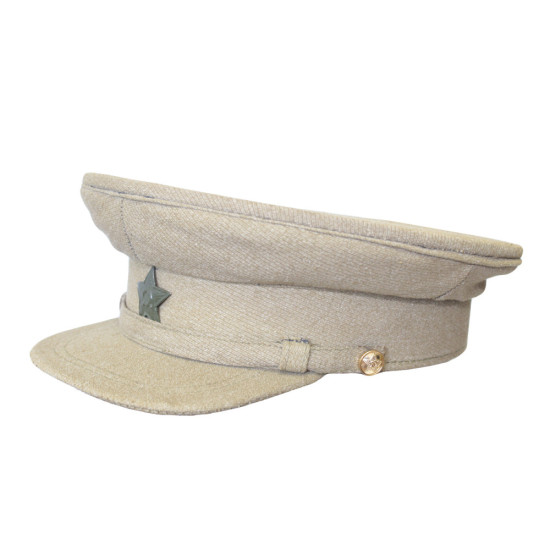 Chapeau d'officier soviétique, casquette à visière de guerre en Afghanistan, casquette militaire kaki de l'urss, couvre-chef de l'armée rouge avec insigne étoile verte