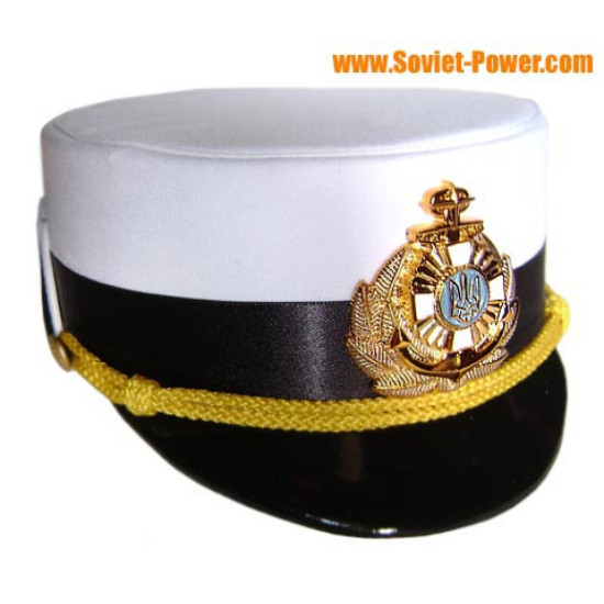 Naval Ukraine Femme officier défilé chapeau
