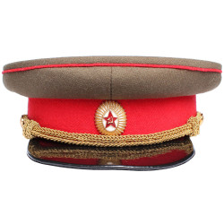 USSR RKKA Officer Visor hat with red Army badge