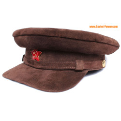 Special leather SUEDE hat Lenin