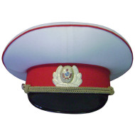 Desfile de la URSS oficiales sombrero Ministerio de Justicia Militar