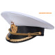 Sombrero de visera del desfile del capitán de la flota naval soviética