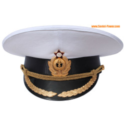 Soviet Naval Fleet Captain parade visor hat