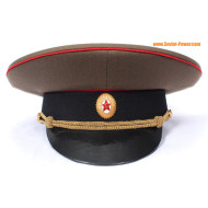 Gorra de visera de oficial del ejército soviético de la URSS con insignia