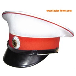 Cappello con visiera della Guardia Bianca del Reggimento Equestre di Alekseev dell'Esercito Sovietico