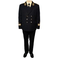 Sovietico / russo flotta della marina ammiraglio ricamo nero corredo uniforme