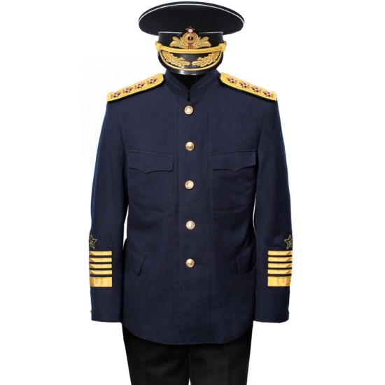 Russische Marine ADMIRAL JACKE Anzug UdSSR Militäruniform 