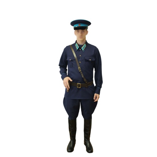 Soviet Air Force Lieutenant Russian blue uniform