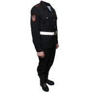 Officier des marines russes défilé uniforme noir