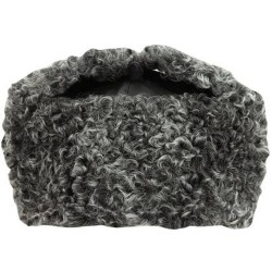 Véritable WW2 Karakul ushanka Union soviétique chapeau ushanka URSS chapeau d’hiver Oreillettes militaires chapeau ushanka Cuir noir ushanka cadeau soviétique