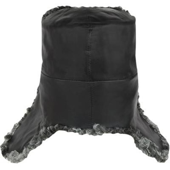 Véritable WW2 Karakul ushanka Union soviétique chapeau ushanka URSS chapeau d’hiver Oreillettes militaires chapeau ushanka Cuir noir ushanka cadeau soviétique