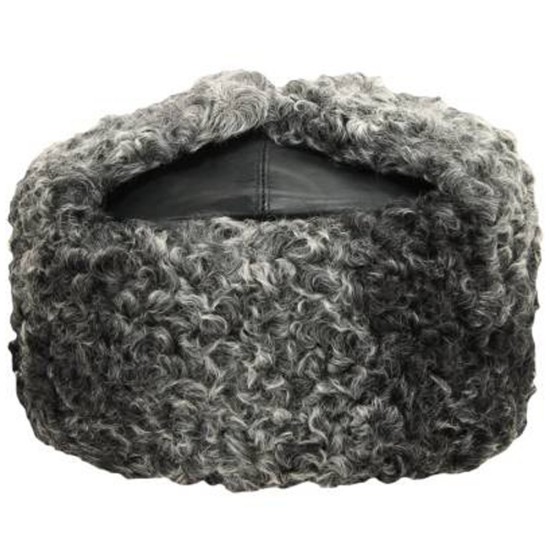 Véritable WW2 Karakul ushanka Union soviétique chapeau ushanka URSS chapeau d’hiver Oreillettes militaires chapeau ushanka Cuir noir ushanka cadeau soviétique