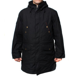 Warm Winter black parka Tactical hooded jacket hooded Urban-type coat