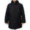 Warm Winter ブラック パーカー タクティカル フーデッド ジャケット フード付き アーバンタイプ コート