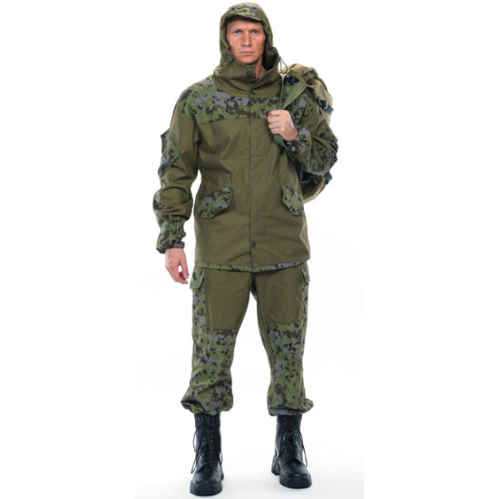 Gorka 3 Khaki uniform Airsoft Demi-season sport suit Hooded jacket and pants Hunting set