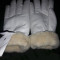 Honor gardes gants de cuir blanc parade avec fourrure