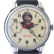 Reloj espacial ruso Molnija con Yuri Gagarin