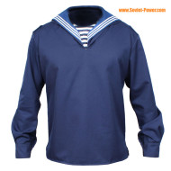 Giacca blu navy dell'esercito sovietico con colletto Giacca delle forze navali Surplus militare dell'URSS