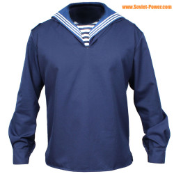 Chaqueta azul marino del ejército soviético con cuello chaqueta de las Fuerzas Navales excedente militar de la URSS