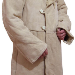 Soviétiques généraux suede en cuir surcouches long manteau