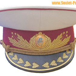 Armée Ukraine blanche Parade OTTOMAN Visor HAT