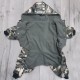 Traje de lana para perros de invierno, ropa táctica para mascotas, uniforme militar de camuflaje para perros, cálido