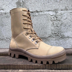 Botas altas STORM nobuk beige