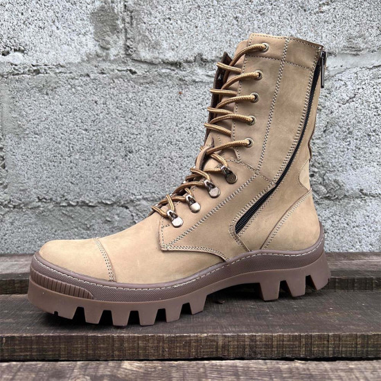 Bottines STORM nubuck beige