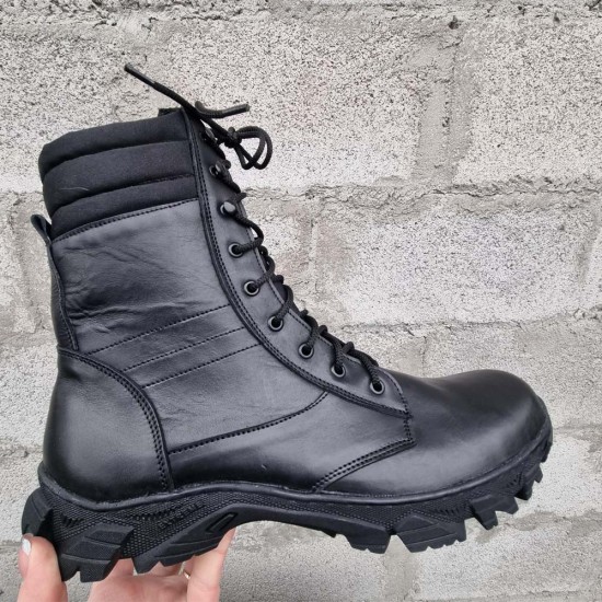 Leather ankle boots Combat boots for men Tactical footwear