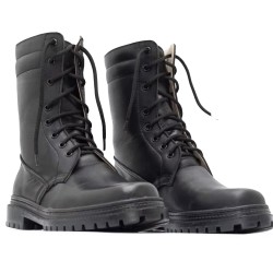Ukrainian army boots Tactical leather boots winter high boots Black leather boots