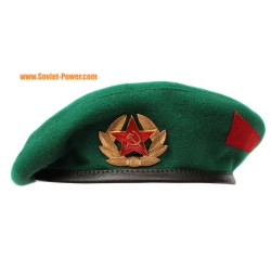 Border Guards Green Beret Hat Soviet army beret hat USSR headwear with badge