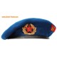 Beret of Soviet State Security special units blue hat