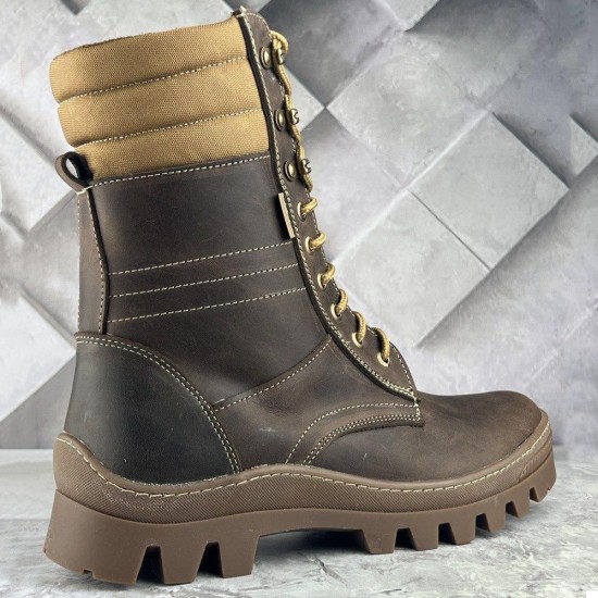 Botas tácticas urbanas Botas militares modernas Botines de combate para hombre Botas de invierno de piel con pelo