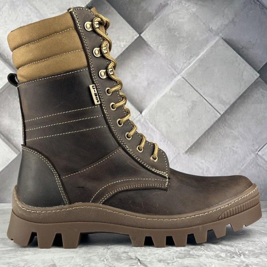 Botas tácticas urbanas Botas militares modernas Botines de combate para hombre Botas de invierno de piel con pelo