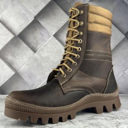 Urban tactical boots Modern military boots Combat ankle boots for men Leather winter boots with fur