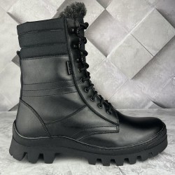 Schwarze Winterstiefel von Sprint Traktor