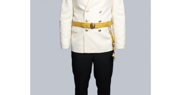 ヴィンテージ ソ連軍パレードジャケット 09012019- white uniform-
