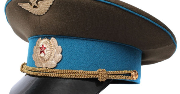 ロシア軍 実物 ロシア航空宇宙軍 ВКС 常勤服用 制帽 将校用 59cm