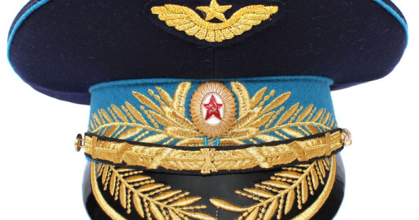 ロシア/ソ連空軍全般青バイザーキャップ