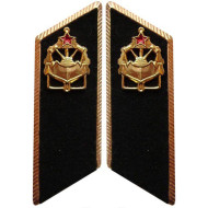 Truppe dell'ingegnere dell'esercito sovietico Linguette del colletto della parata dell'URSS