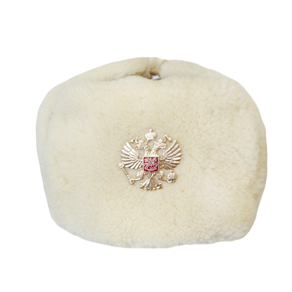 Ussr Winter Hats Winter Hat Russian Rabbit Fur Ushanka Brown 54 Russian Imperial Eagle Insignia I 939936